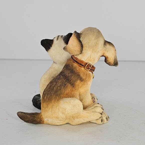 Country Artists Kitten With Puppy Figurine Resin #02223 Dog Cat - Picture 5 of 8